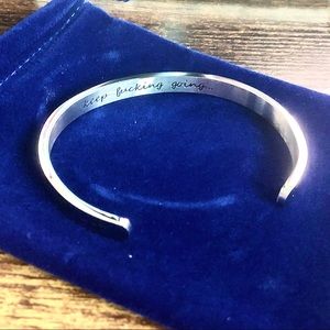Inspirational cuff bracelet